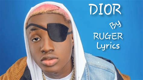 dior ruger lyrics|ruger dior badman.